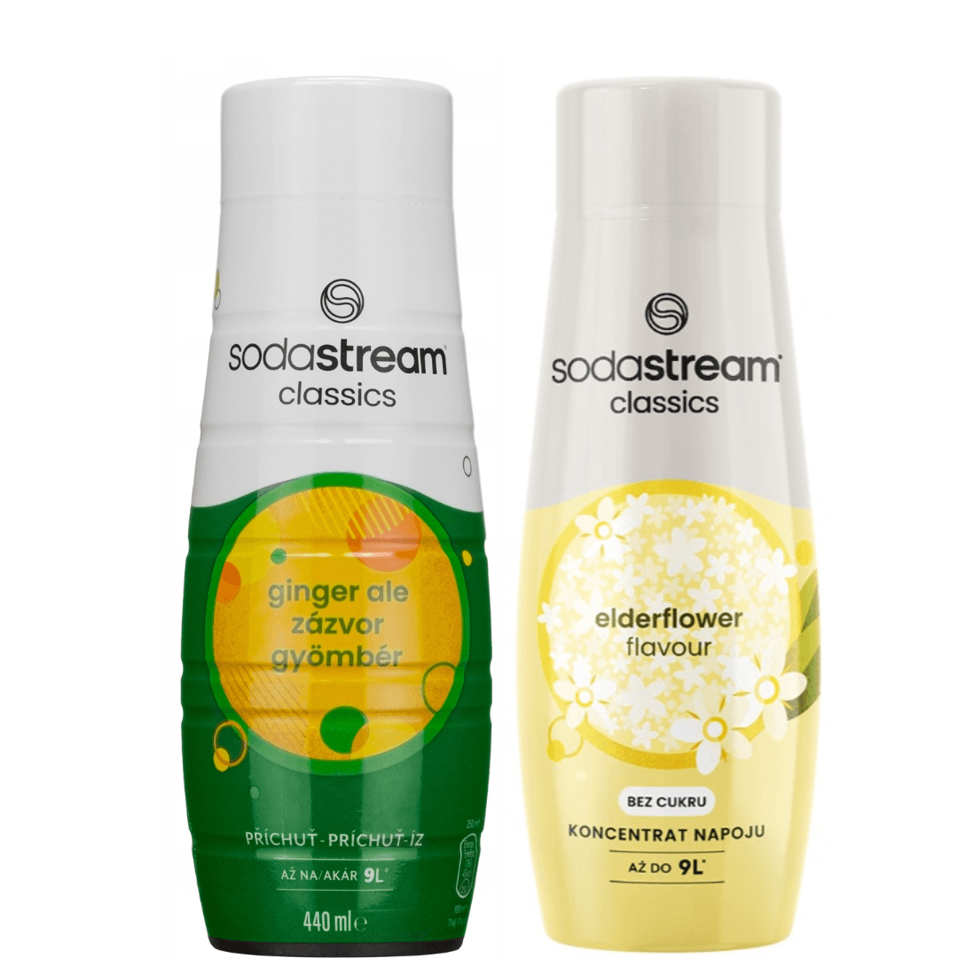 2 × SodaStream Framboise + Fleur de sureau Zero sirops