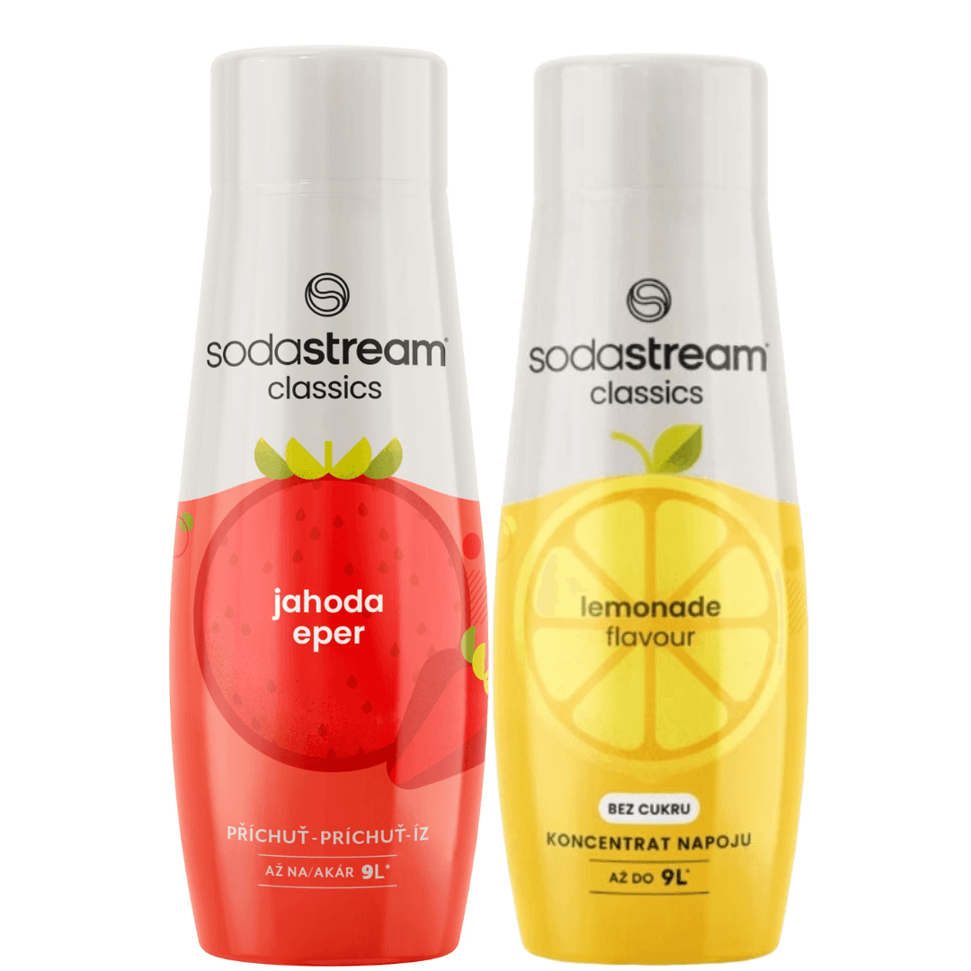 2 x SodaStream Fraise + Limonade Zero sirops