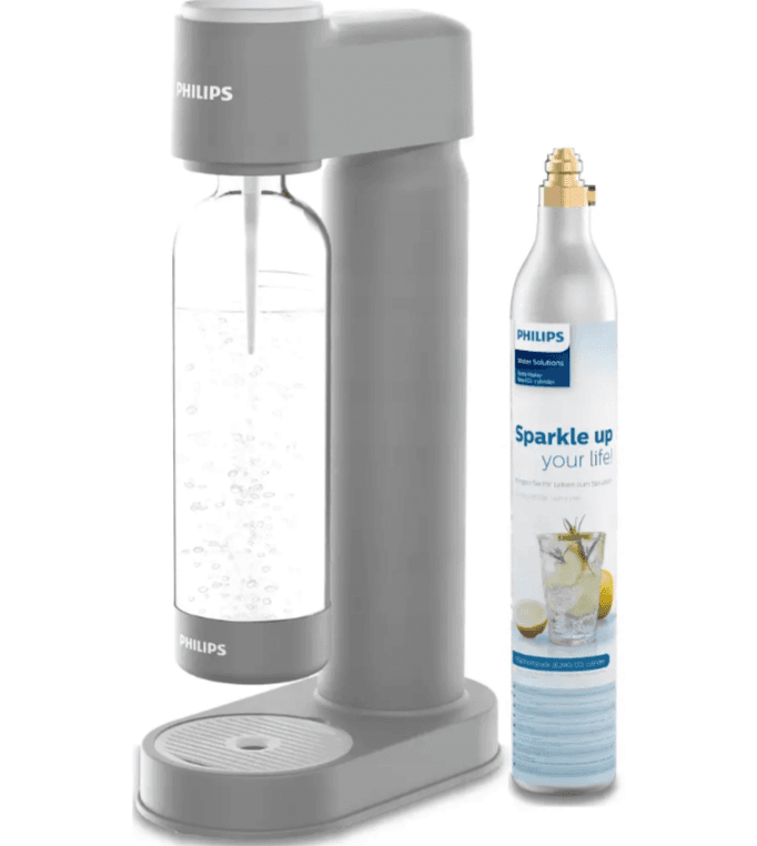 Philips Machine à Soda Lite ADD4901GR, avec Cartouche de CO2, Gris
