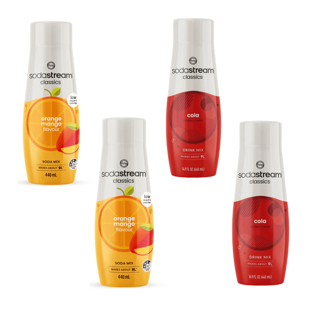 2x Cola + 2x Orange-Mangue sirops SodaStream