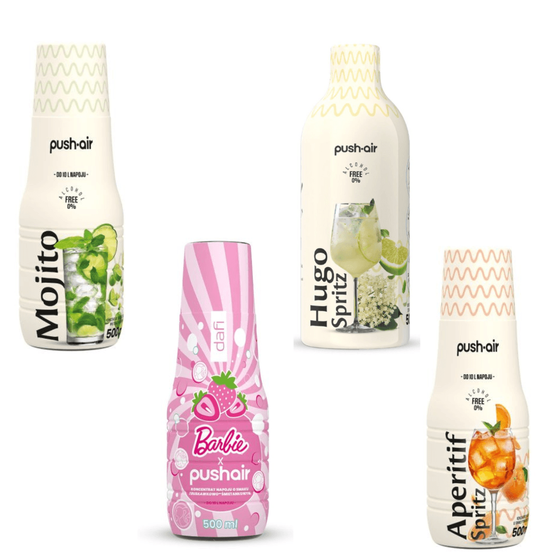 4 x Dafi Mojito + Barbie + Hugo Spritz + Aperitif Spritz sirops