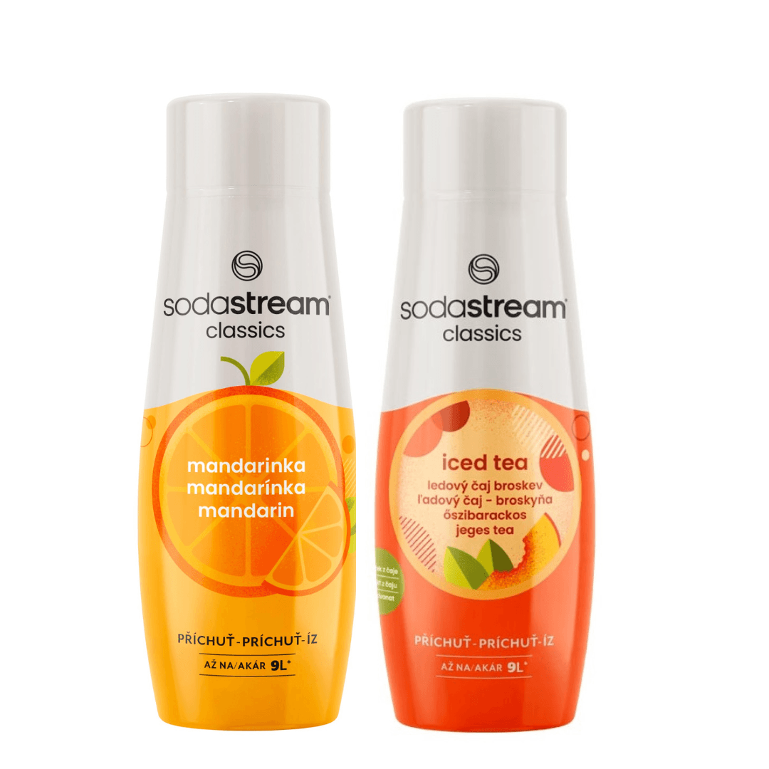2 x Thé glacé à la pêche + Sirops de mandarine