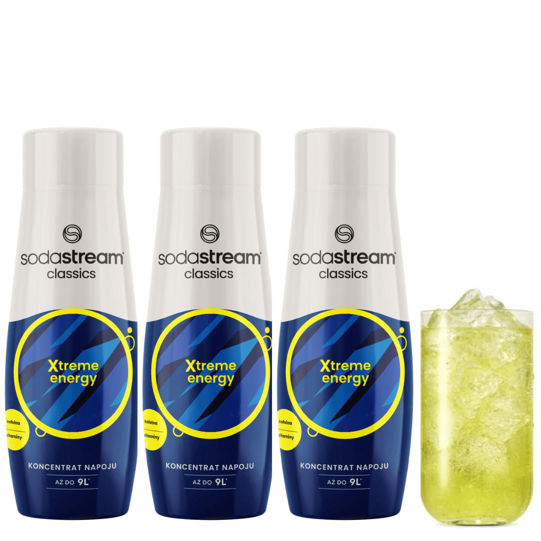 3x SodaStream Xtreme Energy sirops