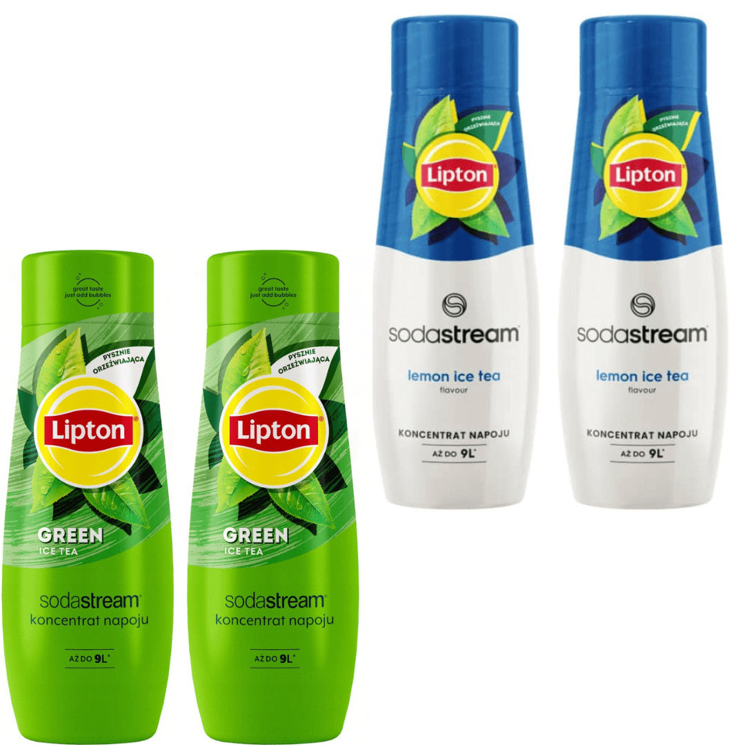 2x Lipton Citron + 2x Lipton Vert sirop