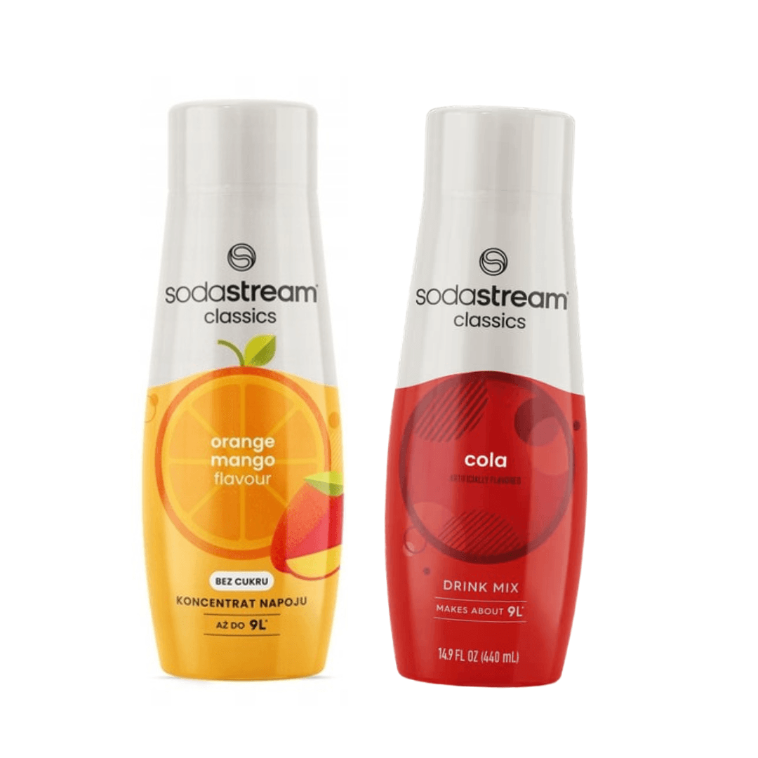 2 x COLA + Orange-Mangue sirops