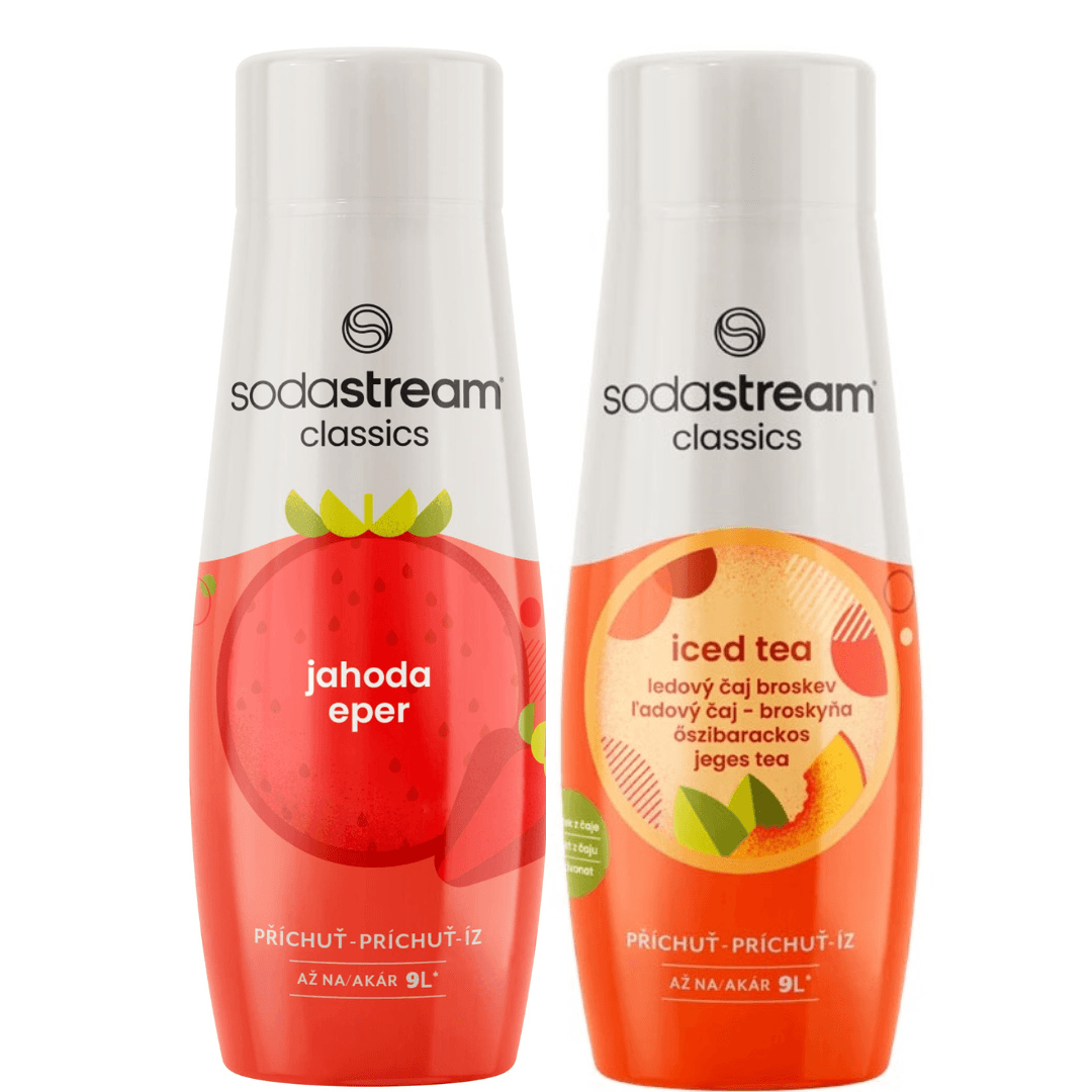 2 x Fraise + Thé Glacé à la Pêche sirops
