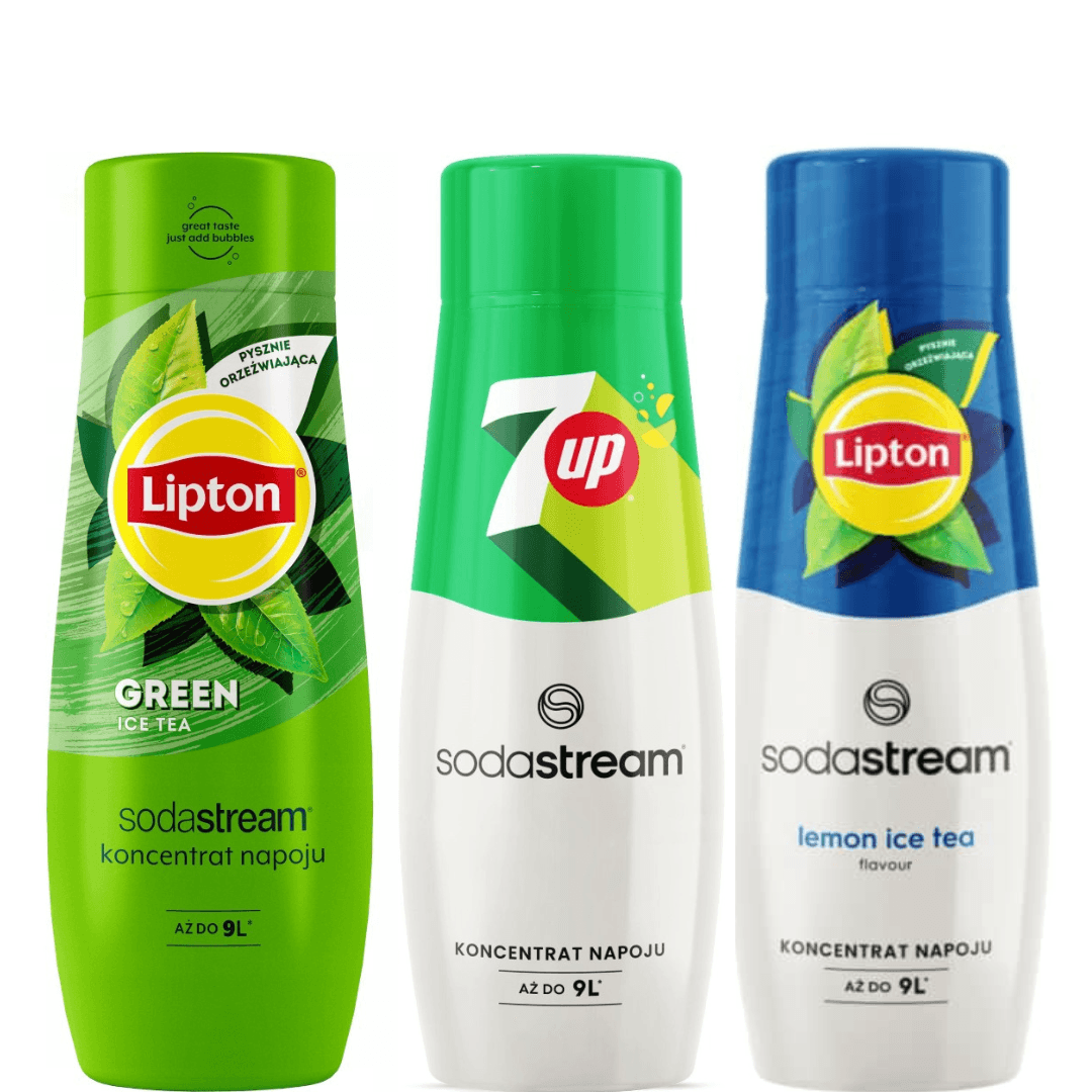 3 x Lipton Lemon + Lipton Green Ice Tea + 7UP syrups
