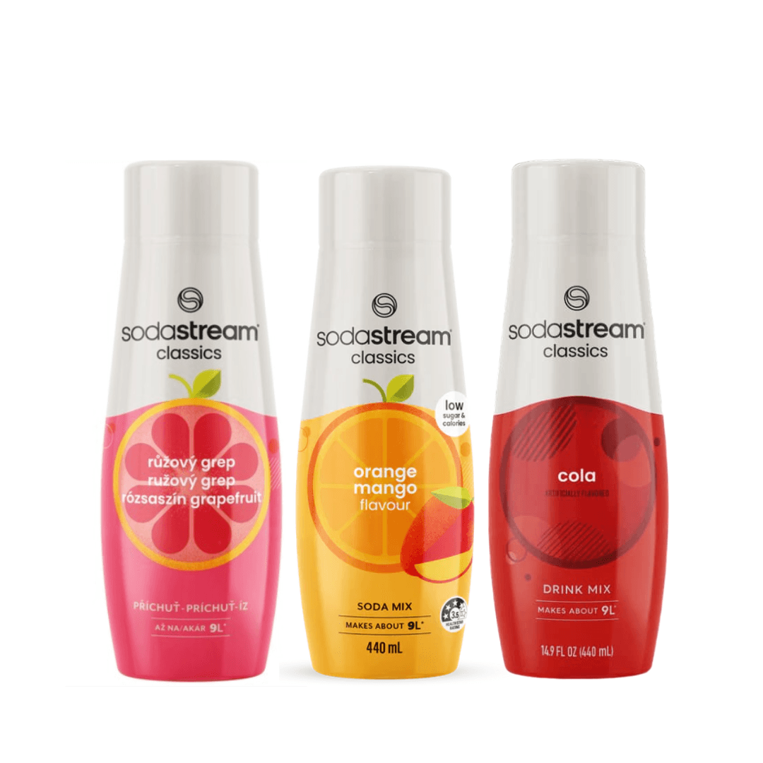 3x Cola + Orange Mangue + Pamplemousse Rose sirops