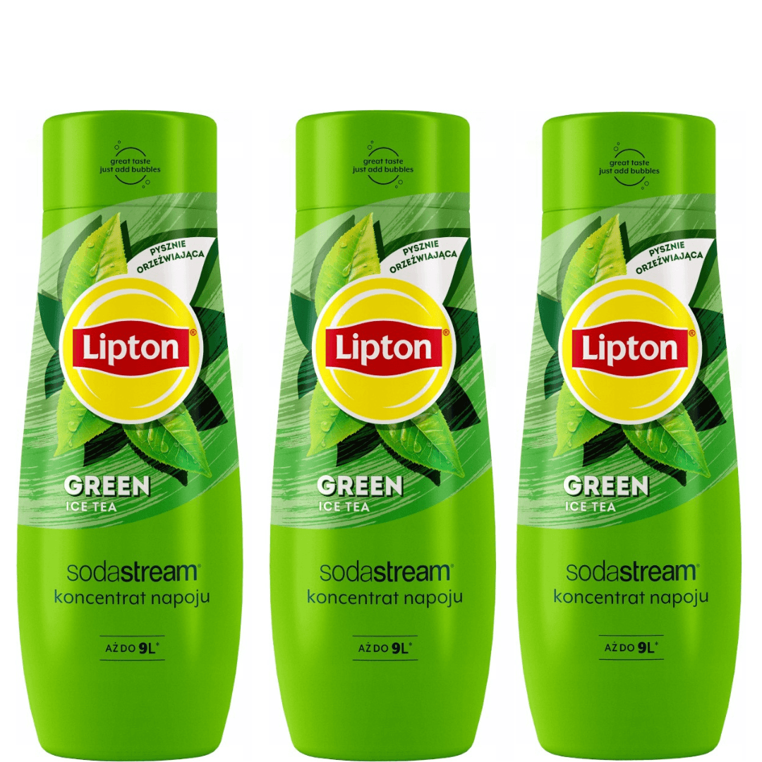 3x SodaStream Lipton Green Ice Tea