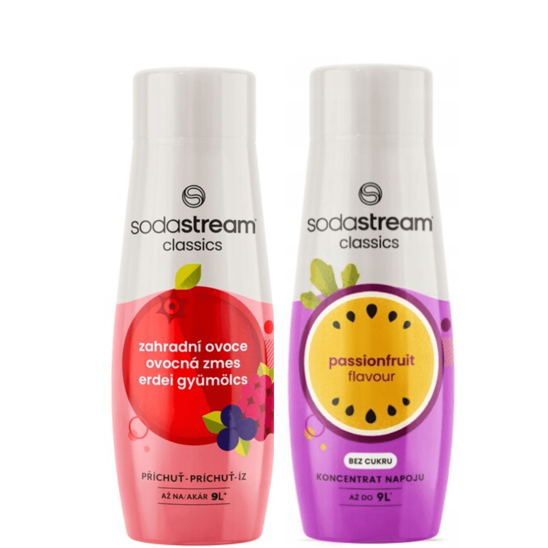 2 x Fruits du jardin + Sirop de fruit de la passion