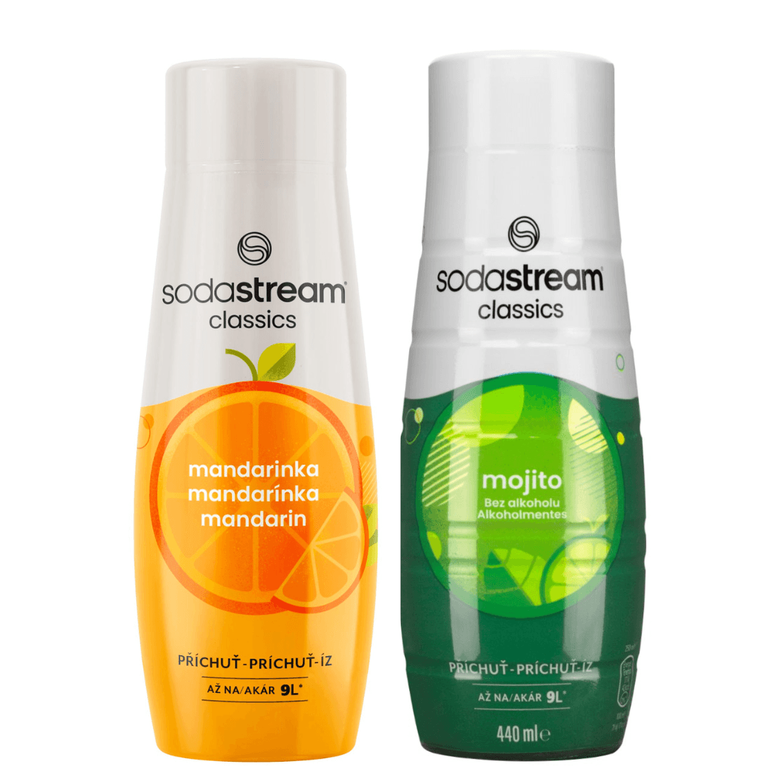 2 x SodaStream Mandarine + Mojito sirops