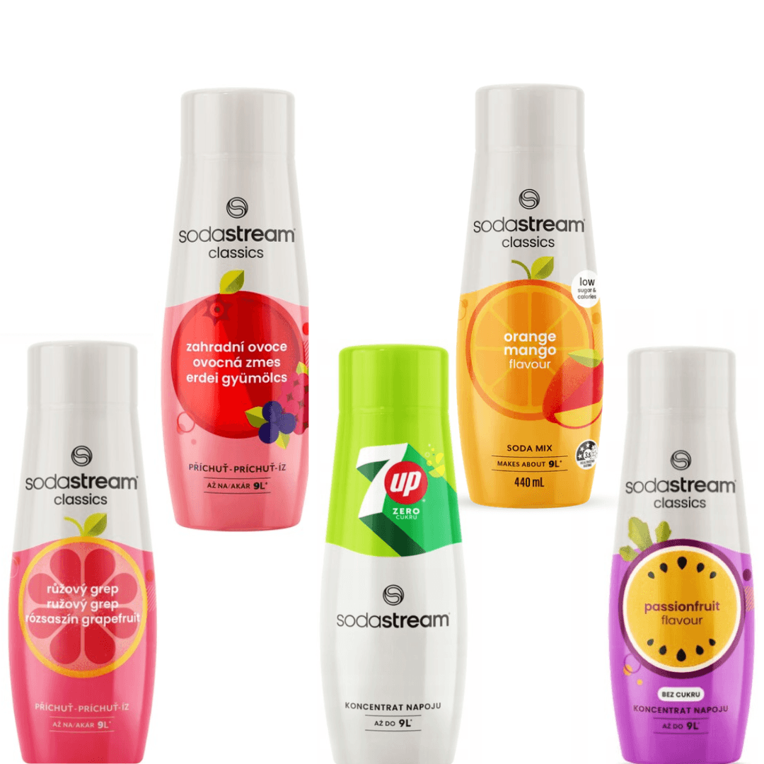 4x 7UP ZERO + Orange-Mangue + Pamplemousse + Fruit de la Passion + Fruits du Jardin