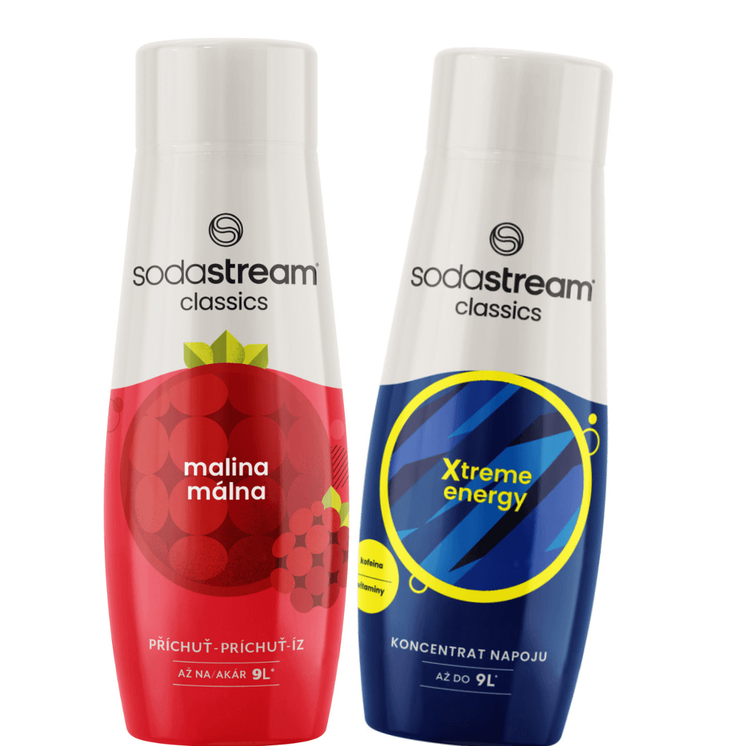 2 x SodaStream Framboise + Energy sirops