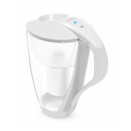 Carafe filtrante en verre Dafi Crystal (blanche)