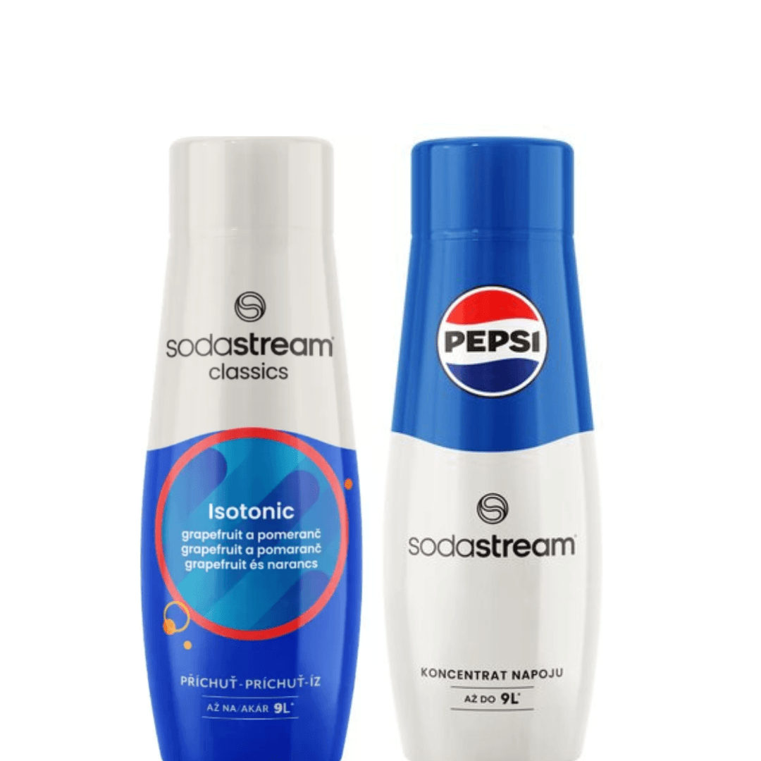 2 x SodaStream ISOTONIC + PEPSI syrups