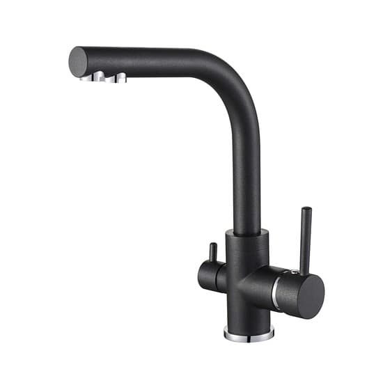 Robinet de cuisine AKVADUO 2663L-(noir métallisé)