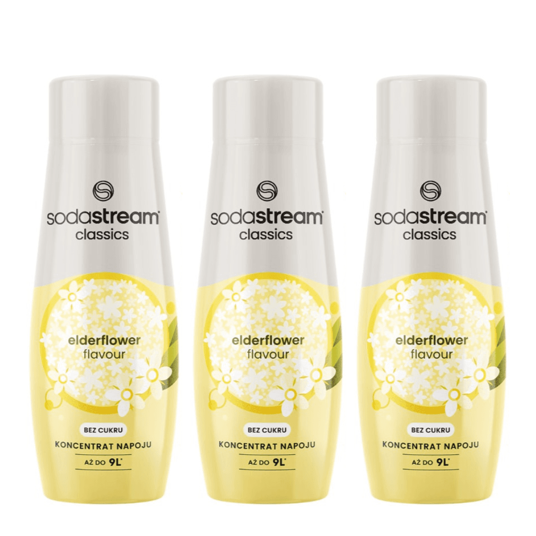 3× SodaStream  FLEUR DE SUREAU ZERO  440 ml