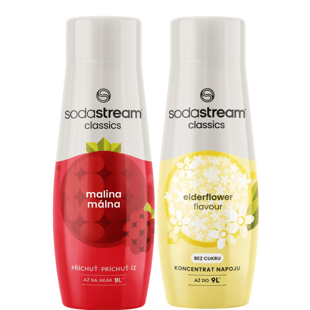 2 x SodaStream Framboise + Fleur de Sureau Zero sirops