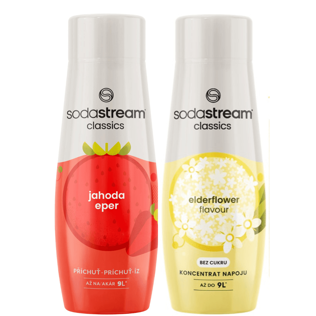 2 x Fraise + Fleur de Sureau Zero sirops