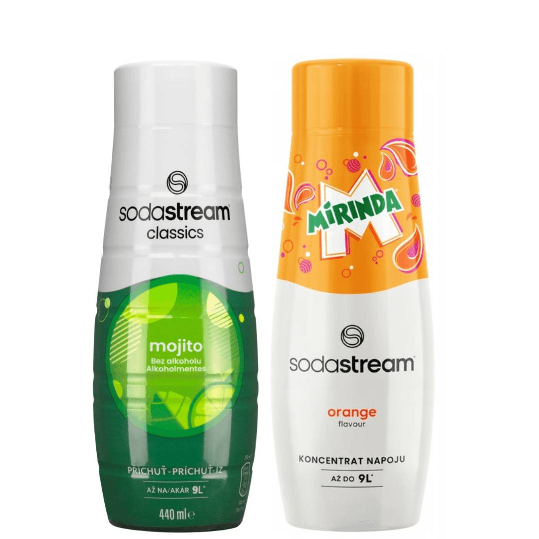 2 x SodaStream MOJITO + MIRINDA sirops