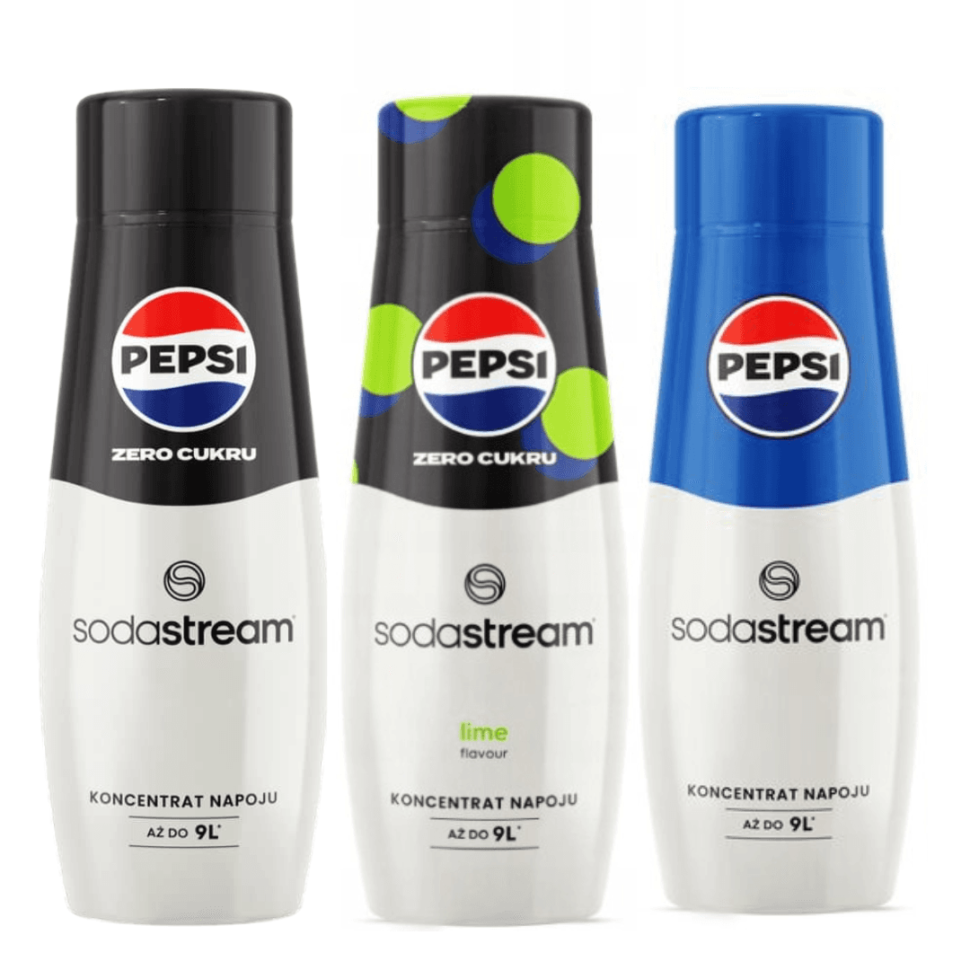 3x PEPSI + PEPSI MAX + PEPSI MAX LIME Sirops