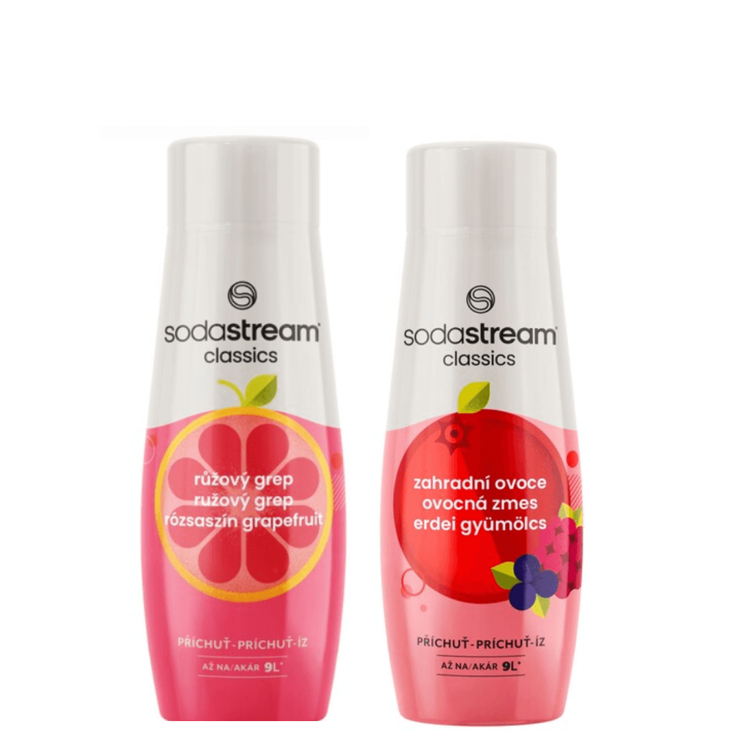 2 x Fruits de jardin + Sirop de pamplemousse rose
