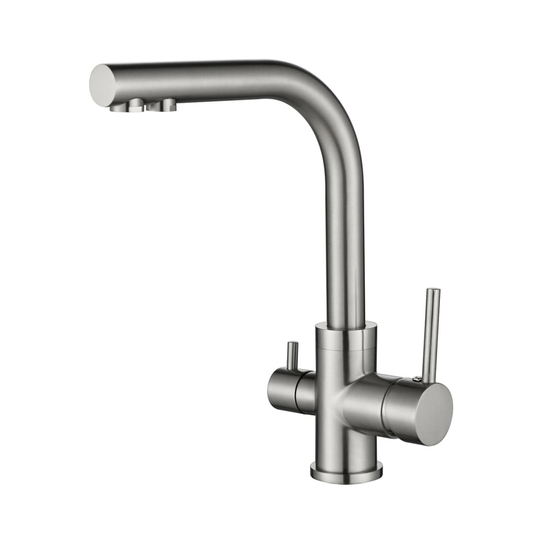 Robinet de cuisine AKVADUO 2663L-(Acier)