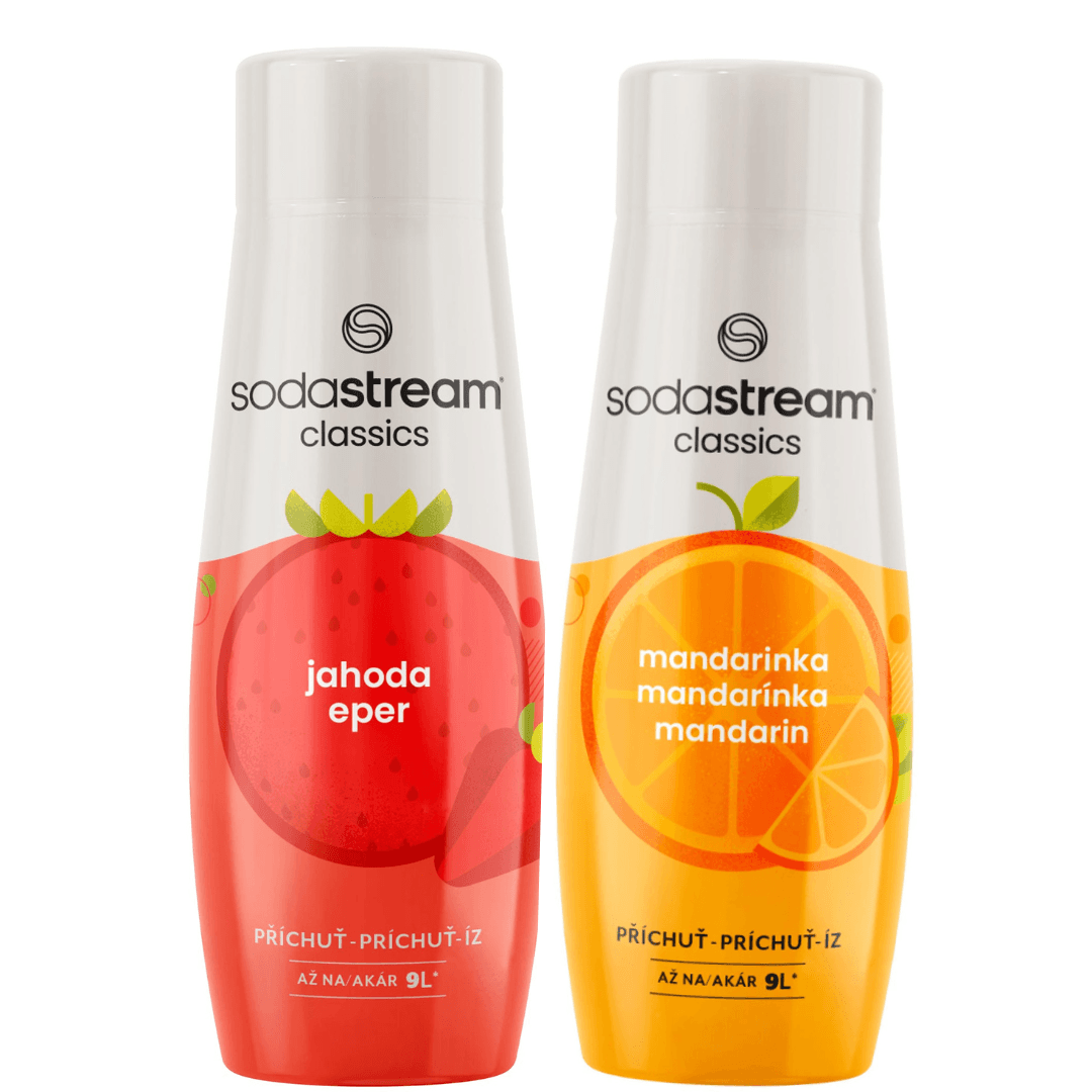 2 x SodaStream Fraise + Mandarine sirops