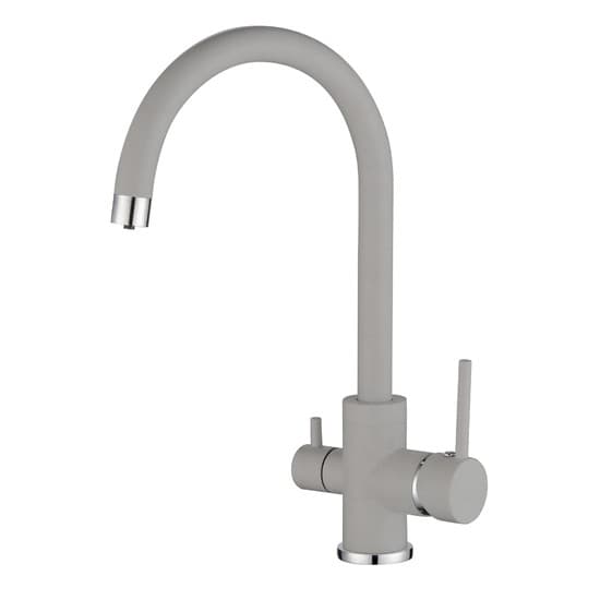 Robinet d’évier à trois voies Aquasanita Sabiaduo 2963 (Béton brut)