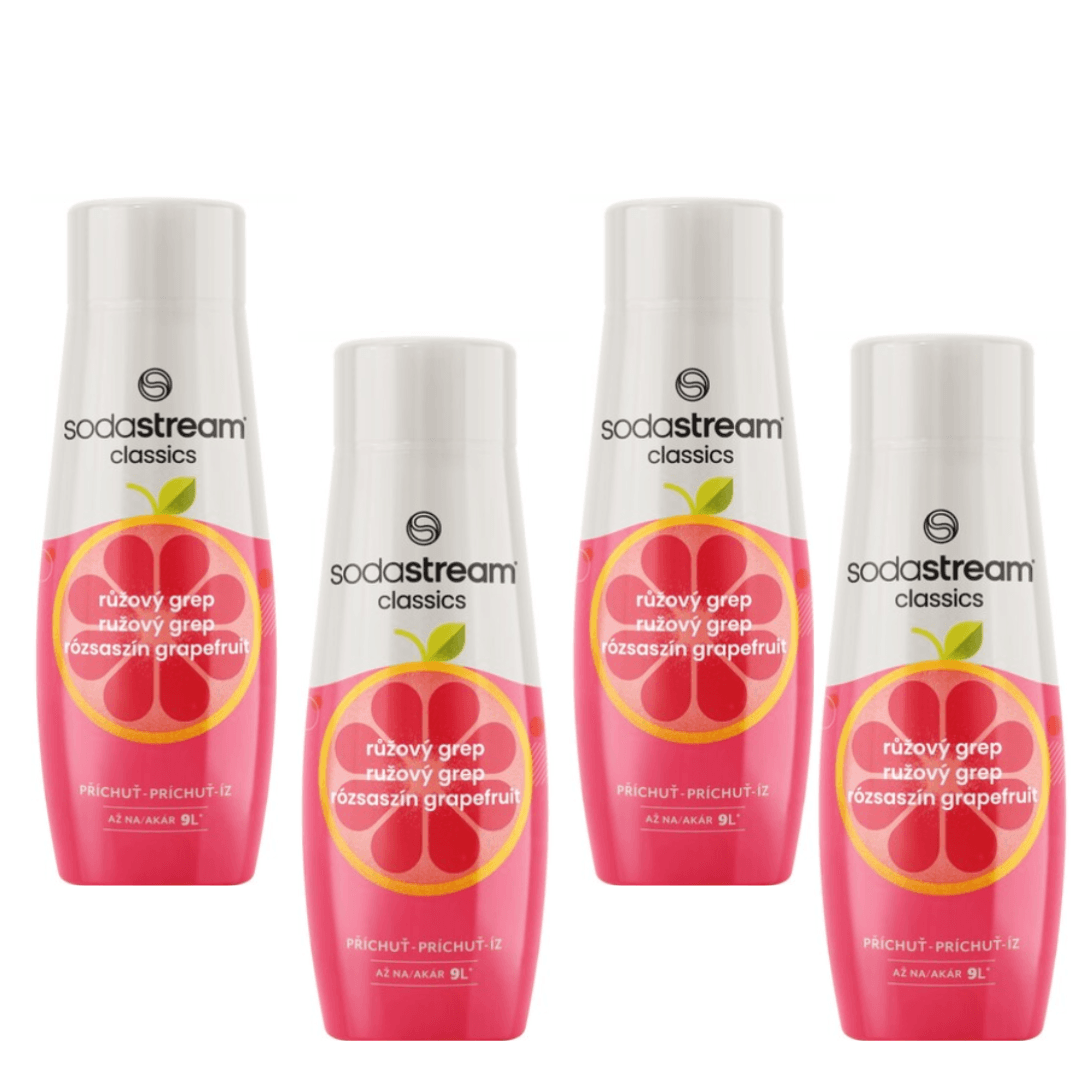 4x Sirops SodaStream Pamplemousse Rose