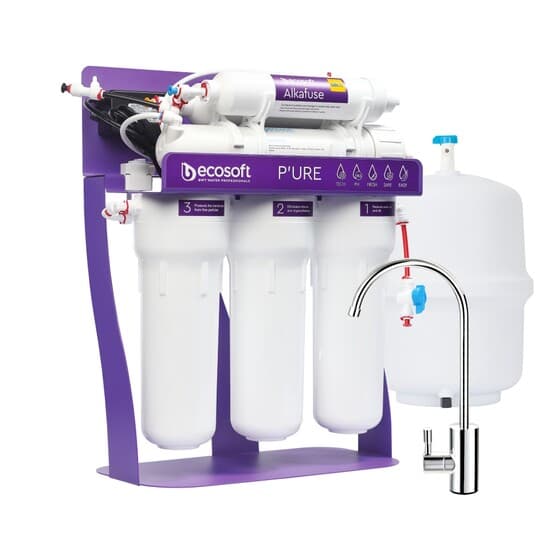 Ecosoft PURE Alkafuse osmose inverse (pour augmenter le pH de l'eau) avec pompe