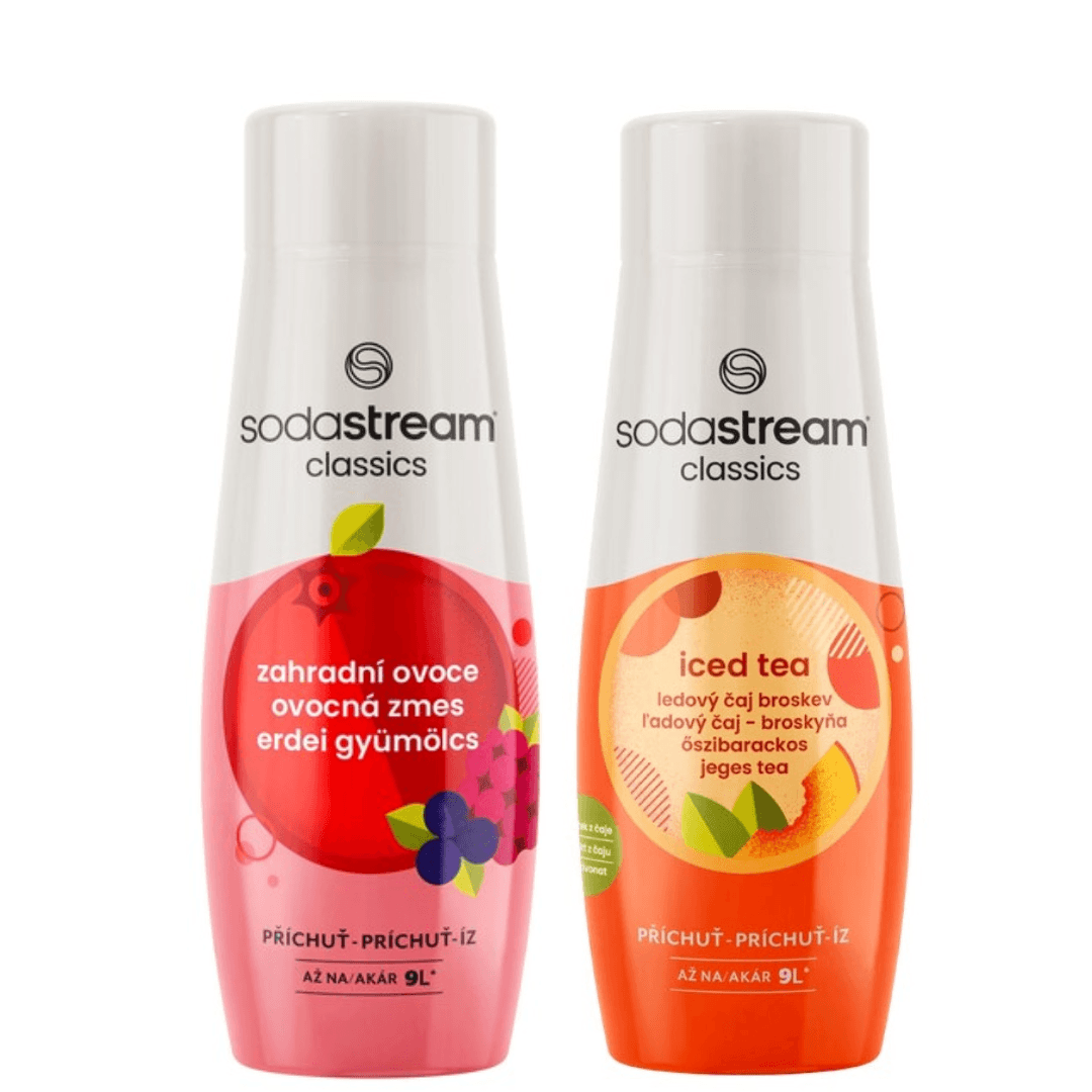 2 x Thé glacé à la pêche + Sirops de fruits du jardin