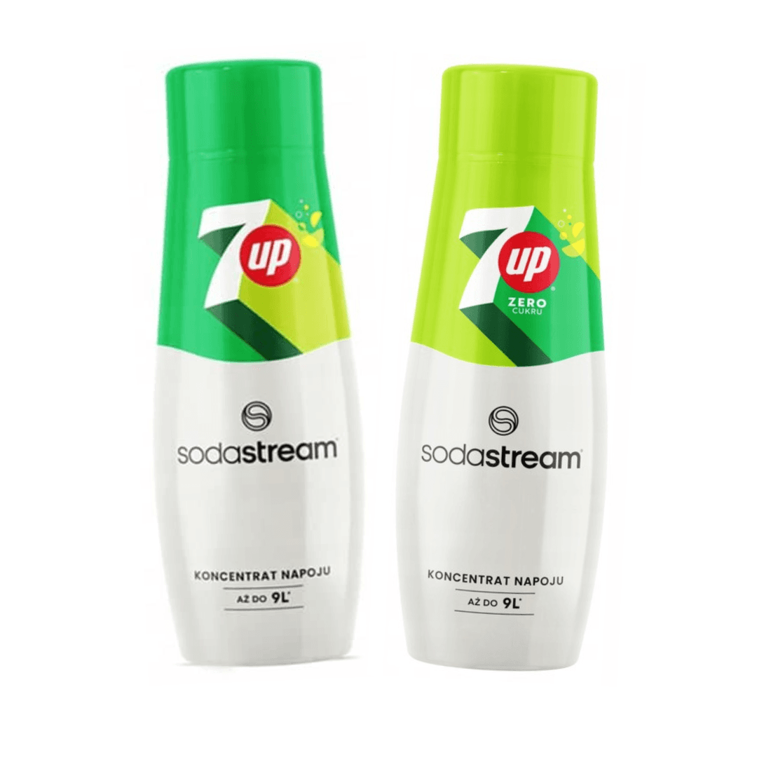 2 x 7Up Zero + 7Up syrups