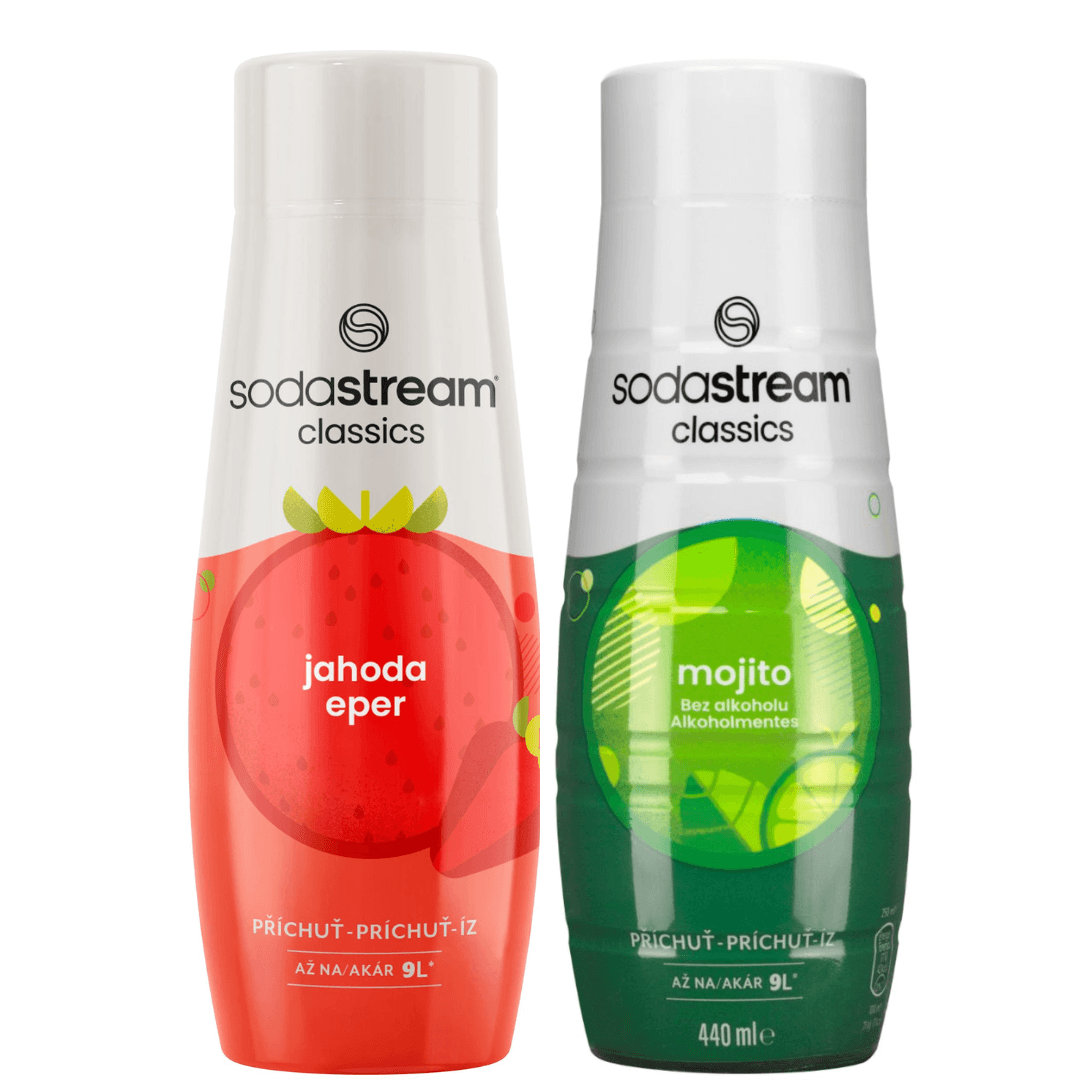 2 x SodaStream Fraise + Mojito sirops