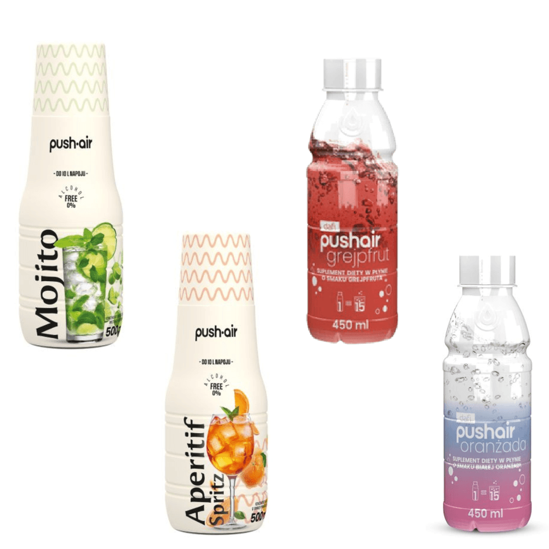 4× Sirops Dafi Mojito + Apéritif Spritz + Pamplemousse + Orange blanche