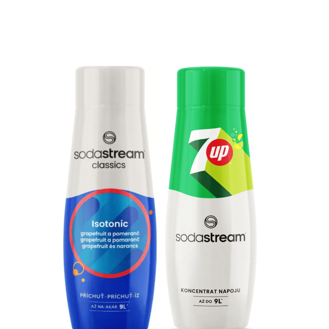 2 x SodaStream ISOTONIC + 7UP syrups
