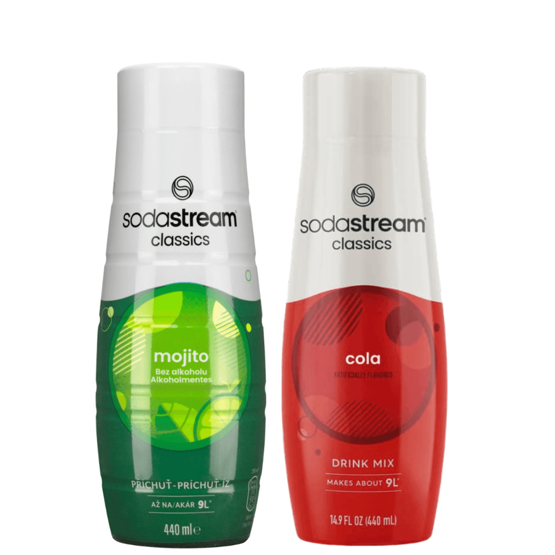 2 x SodaStream MOJITO + COLA sirops