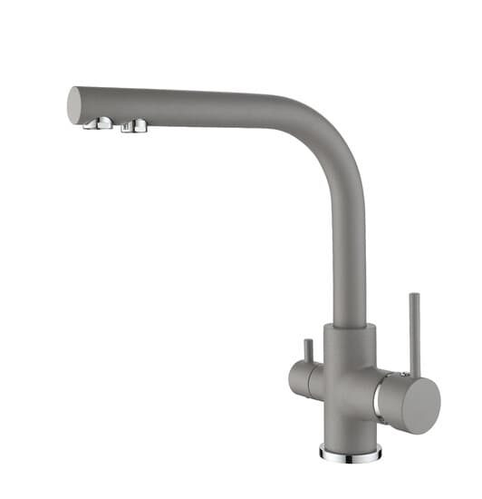 Robinet de cuisine AKVADUO 2663L-(Argent, Béton brut)