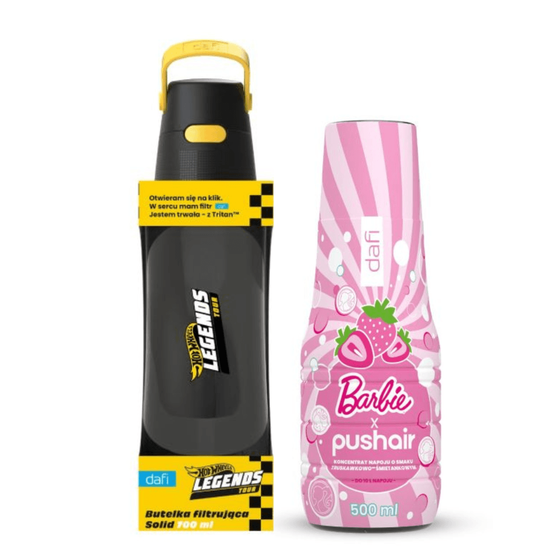 Bouteille filtrante Dafi SOLID HOT WHEELS 0,7 l + Sirop BARBIE