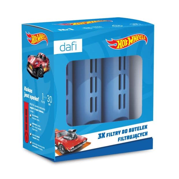 HOT WHEELS 3 filtres pour bouteille filtrante Dafi