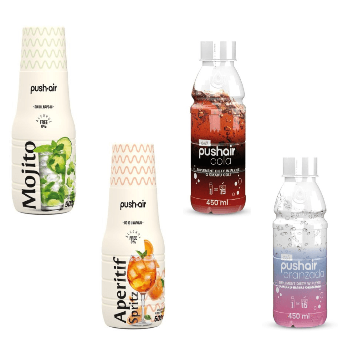 4× Sirops Dafi Mojito + Apéritif Spritz + Cola + Orange blanche
